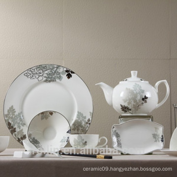 hot sale porcelain dinnerware set with flower designs